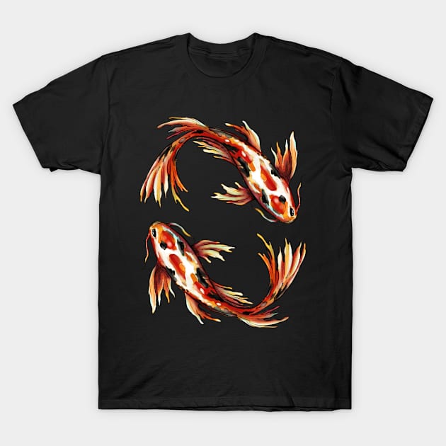 Fish Wave T-Shirt by HillySeonard